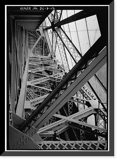 Arlington Memorial Bridge, Spanning Potomac River between Lincoln Memorial &, Washington, District of Columbia, DC - 12, Antique Poster