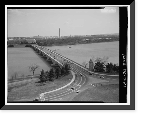 Arlington Memorial Bridge, Spanning Potomac River between Lincoln Memorial &, Washington, District of Columbia, DC - 21, Antique Print