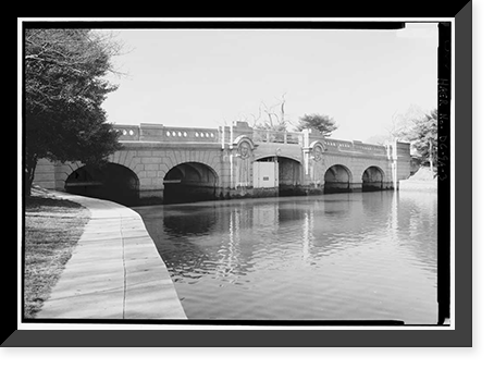 Tidal Reservoir, Inlet Bridge, Ohio Drive, spanning Inlet of Tidal Basin, Washington, District of Columbia, DC - 3, Antique Wall Art