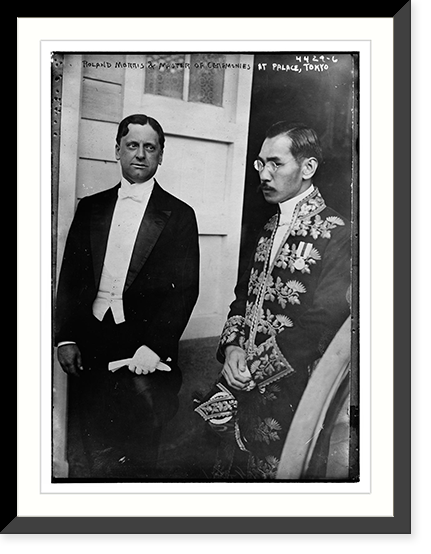 Historic Framed Print, Roland Morris & Master of Ceremonies at Palace, Tokyo,  17-7/8" x 21-7/8"