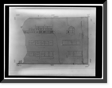 Navy Yard, Quarters B, East Side of Drill Field, Washington Navy Yard, Washington, District of Columbia, DC - 7, Historic Reproduction