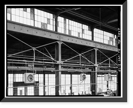 Navy Yard, Boilermakers Shop, Navy Yard Annex, Washington, District of Columbia, DC - 23, Vintage Print