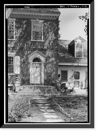 Historic Framed Print, Mordington, Canterbury-Milford Road, Frederica vicinity, Kent County, DE - 2,  17-7/8" x 21-7/8"