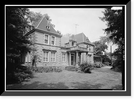 Historic Framed Print, Vogl House, State Road 277, Harrington vicinity, Kent County, DE,  17-7/8" x 21-7/8"