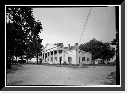 Historic Framed Print, Woodlawn, Route 13, State Road 12 vicinity, Smyrna, Kent County, DE - 3,  17-7/8" x 21-7/8"