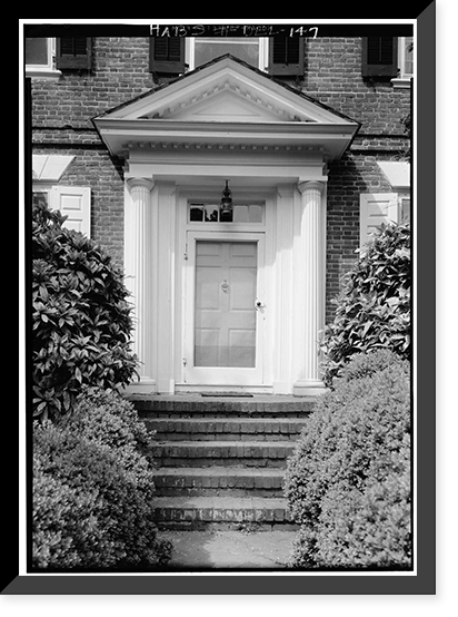 Historic Framed Print, Belmont Hall, Route 13, Smyrna vicinity, Kent County, DE - 8,  17-7/8" x 21-7/8"