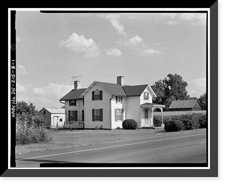 Greenlawn, Tenant House, State Route 896, 1 mile south of intersection of R, Middletown vicinity, New Castle County, DE, Historic Print