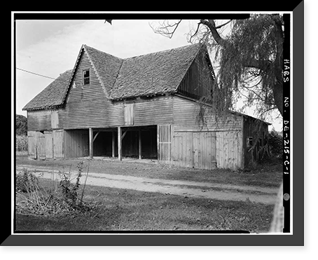 Greenlawn, Carriage Barn, Route 896 (North Broad Street), 0.6 mile north of, Middletown vicinity, New Castle County, DE, Antique Poster