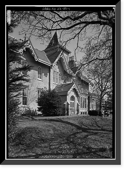 Lesley-Travers Mansion, 112 West Sixth Street, New Castle, New Castle County, DE, Historic Print