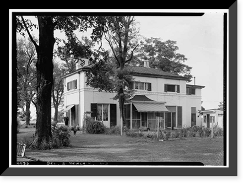 Historic Framed Print, Swanwyck, 65 Landers Lane, New Castle vicinity, New Castle County, DE - 3,  17-7/8" x 21-7/8"
