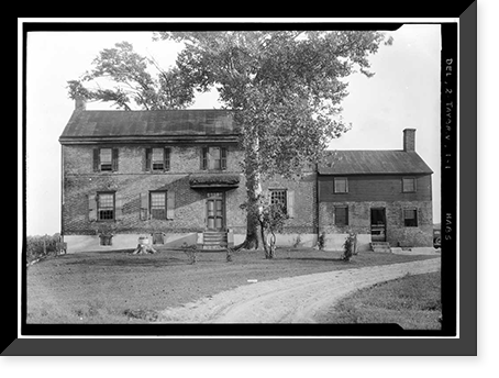 Huguenot House, Route 9, Taylors Corner vicinity, New Castle County, DE, Antique Poster