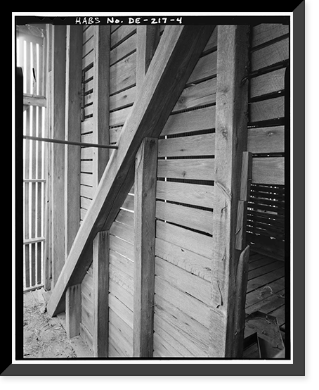 Couper Bank Barn, Road 381, West of U.S. Route 13, Tybouts Corner vicinity, New Castle County, DE - 4, Historic Reproduction