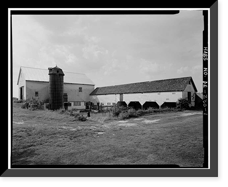 G. Z. Tybout Barn, Route 381 near Route 13, Tybouts Corner vicinity, New Castle County, DE, Antique Print