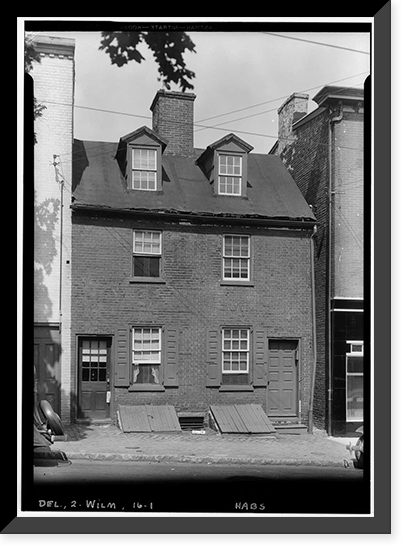 John Marot House, 1203 & 1205 North Market Street, Wilmington, New Castle County, DE Classic, Vintage Print