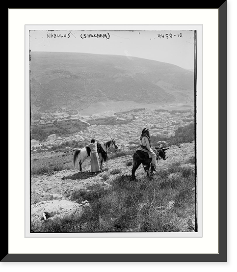 Antique Photo Print - Nabulus (Schechem) - Historic Wall Art Gift