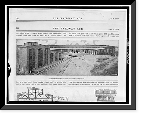 Pennsylvania Railroad Improvements, Repair Shop, Vandever & Bowers Streets, Wilmington, New Castle County, DE - 14, Antique Wall Art