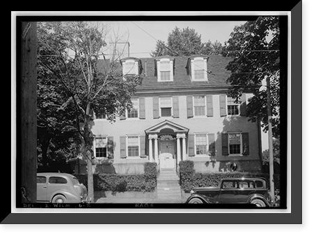 Historic Framed Print, Samuel Canby House, 1401 North Market Street, Wilmington, New Castle County, DE - 2,  17-7/8" x 21-7/8"