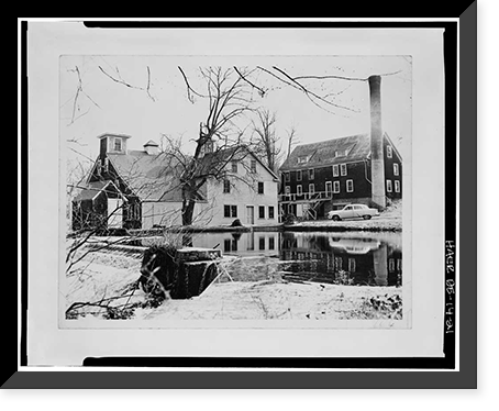 Garrett Snuff Mill, Route 82, Yorklyn, New Castle County, DE - 21, Vintage Print