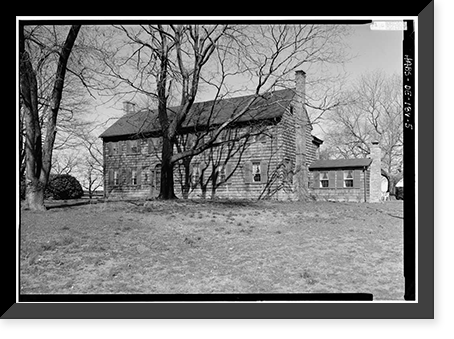 Historic Framed Print, Dr. John R. Sudler House, North Main Street, Bridgeville, Sussex County, DE - 5,  17-7/8" x 21-7/8"