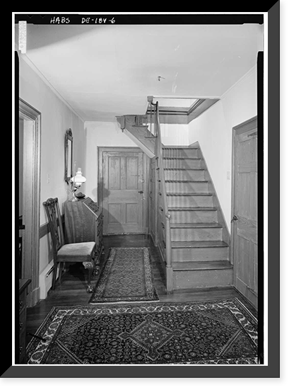 Historic Framed Print, Dr. John R. Sudler House, North Main Street, Bridgeville, Sussex County, DE - 6,  17-7/8" x 21-7/8"