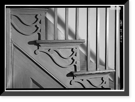 Historic Framed Print, Dr. John R. Sudler House, North Main Street, Bridgeville, Sussex County, DE - 7,  17-7/8" x 21-7/8"