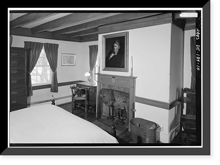 Historic Framed Print, Dr. John R. Sudler House, North Main Street, Bridgeville, Sussex County, DE - 10,  17-7/8" x 21-7/8"