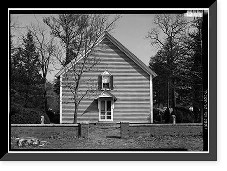Historic Framed Print, Blackwater Presbyterian Church, State Road 54, Clarksville vicinity, Sussex County, DE - 2,  17-7/8" x 21-7/8"