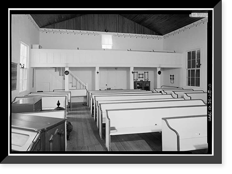 Historic Framed Print, Blackwater Presbyterian Church, State Road 54, Clarksville vicinity, Sussex County, DE - 10,  17-7/8" x 21-7/8"