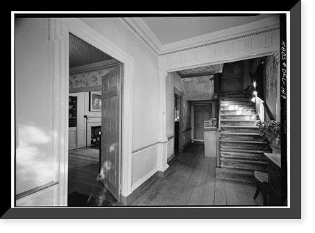 Historic Framed Print, Colonel David Hall House, 107 Kings Highway, Lewes, Sussex County, DE - 2,  17-7/8" x 21-7/8"