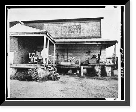 Historic Framed Print, Milford Ice & Coal Company, 18 Maple Avenue, Milford, Sussex County, DE - 2,  17-7/8" x 21-7/8"