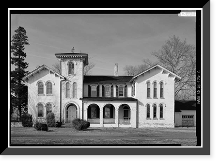 Historic Framed Print, Governor William H. Ross House, State Route 543, Seaford vicinity, Sussex County, DE - 2,  17-7/8" x 21-7/8"