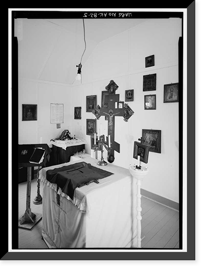 Elevation of the Holy Cross Russian Orthodox Church, South Naknek, Bristol Bay Borough, AK - 5, Vintage Wall Art