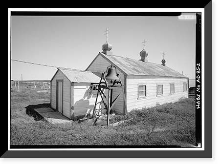 St. John the Baptist Russian Orthodox Church, Naknek, Bristol Bay Borough, AK - 2, Vintage Wall Art