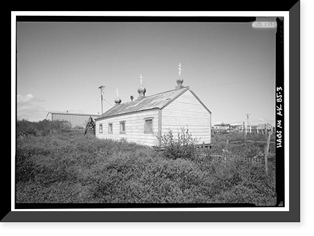 St. John the Baptist Russian Orthodox Church, Naknek, Bristol Bay Borough, AK - 3 Classic, Historic Reproduction