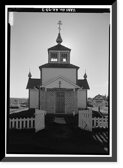 Holy Transfiguration of Our Lord Russian Orthodox Church, Ninilchik, Kenai Peninsula Borough, AK - 3, Antique Poster