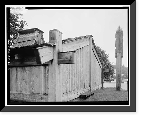 Chief Shakes House, Shakes Island, Wrangell, Wrangell-Petersburg Census Area, AK - 3, Vintage Print