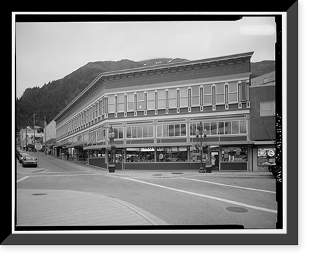 Downtown (Commercial Buildings), Franklin & Front Streets, Juneau, Juneau Borough, AK - 5, Antique Poster