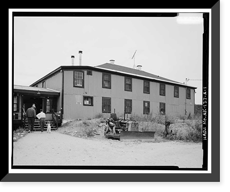Historic Framed Print, Agricultural Experiment Station, Kodiak Cottage, Matanuska Trunk Road, Palmer vicinity, Matanuska-Susitna Borough, AK,  17-7/8" x 21-7/8"