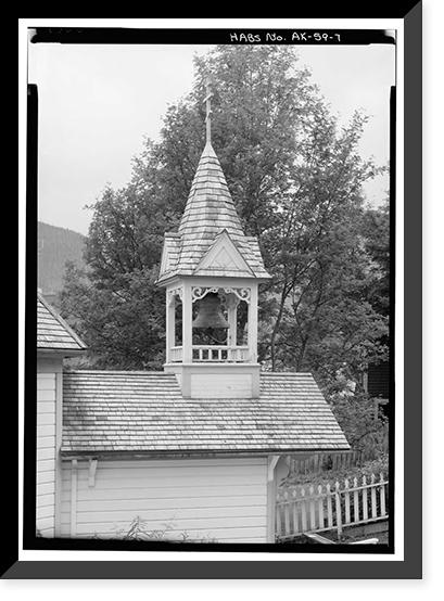 Historic Framed Print, St. Nicholas Russian Orthodox Church, 326 Fifth Street, Juneau, Juneau Borough, AK - 7,  17-7/8" x 21-7/8"