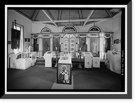 Historic Framed Print, St. Nicholas Russian Orthodox Church, 326 Fifth Street, Juneau, Juneau Borough, AK - 8,  17-7/8" x 21-7/8"