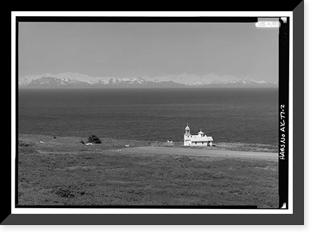 Ascension of Our Lord Russian Orthodox Church, Karluk, Kodiak Island Borough, AK - 2, Antique Print