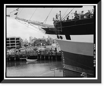 Ship BALCLUTHA, 2905 Hyde Street Pier, San Francisco, San Francisco County, CA - 8, Antique Print