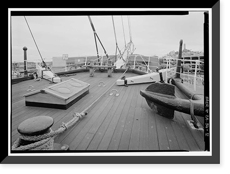 Ship BALCLUTHA, 2905 Hyde Street Pier, San Francisco, San Francisco County, CA - 12, Vintage Print