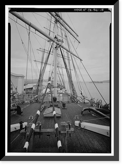 Ship BALCLUTHA, 2905 Hyde Street Pier, San Francisco, San Francisco County, CA - 13, Antique Print