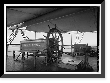 Ship BALCLUTHA, 2905 Hyde Street Pier, San Francisco, San Francisco County, CA - 52, Vintage Print