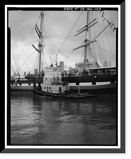 Ship BALCLUTHA, 2905 Hyde Street Pier, San Francisco, San Francisco County, CA - 103, Vintage Poster