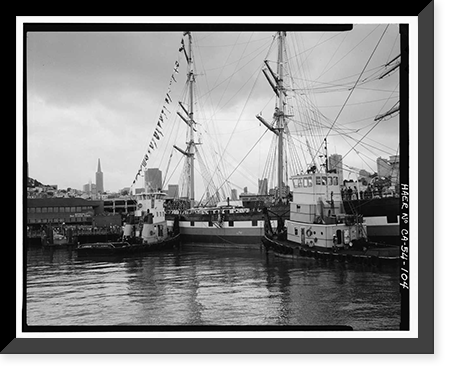 Ship BALCLUTHA, 2905 Hyde Street Pier, San Francisco, San Francisco County, CA - 104, Historic Reproduction