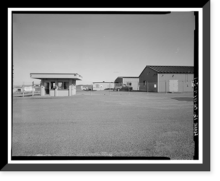 Historic Framed Print, Vandenberg Air Force Base, Space Launch Complex 3, Entry Control Point, Napa & Alden Roads, Lompoc, Santa Barbara County, CA,  17-7/8" x 21-7/8"