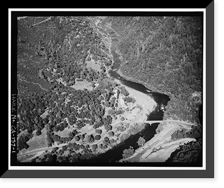 Chili Bar Bridge, Spanning South Fork of American River at State Hig, Placerville vicinity, El Dorado County, CA, Vintage Print
