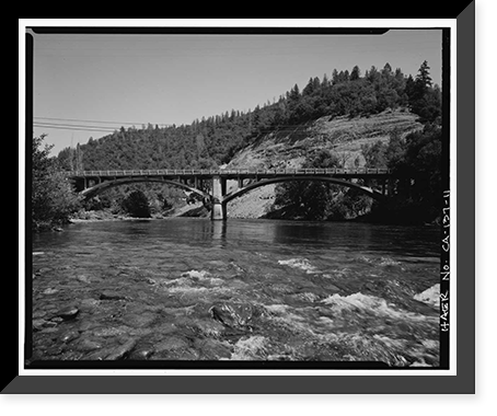 Chili Bar Bridge, Spanning South Fork of American River at State Hig, Placerville vicinity, El Dorado County, CA - 11, Antique Poster